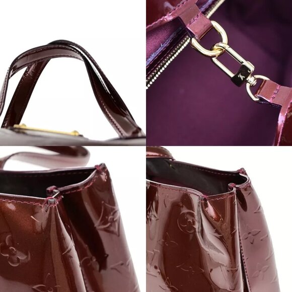 LOUIS VUITTON Wilshire PM Hand Bag Monogram Vernis Rouge Fauviste - Picture 7 of 14